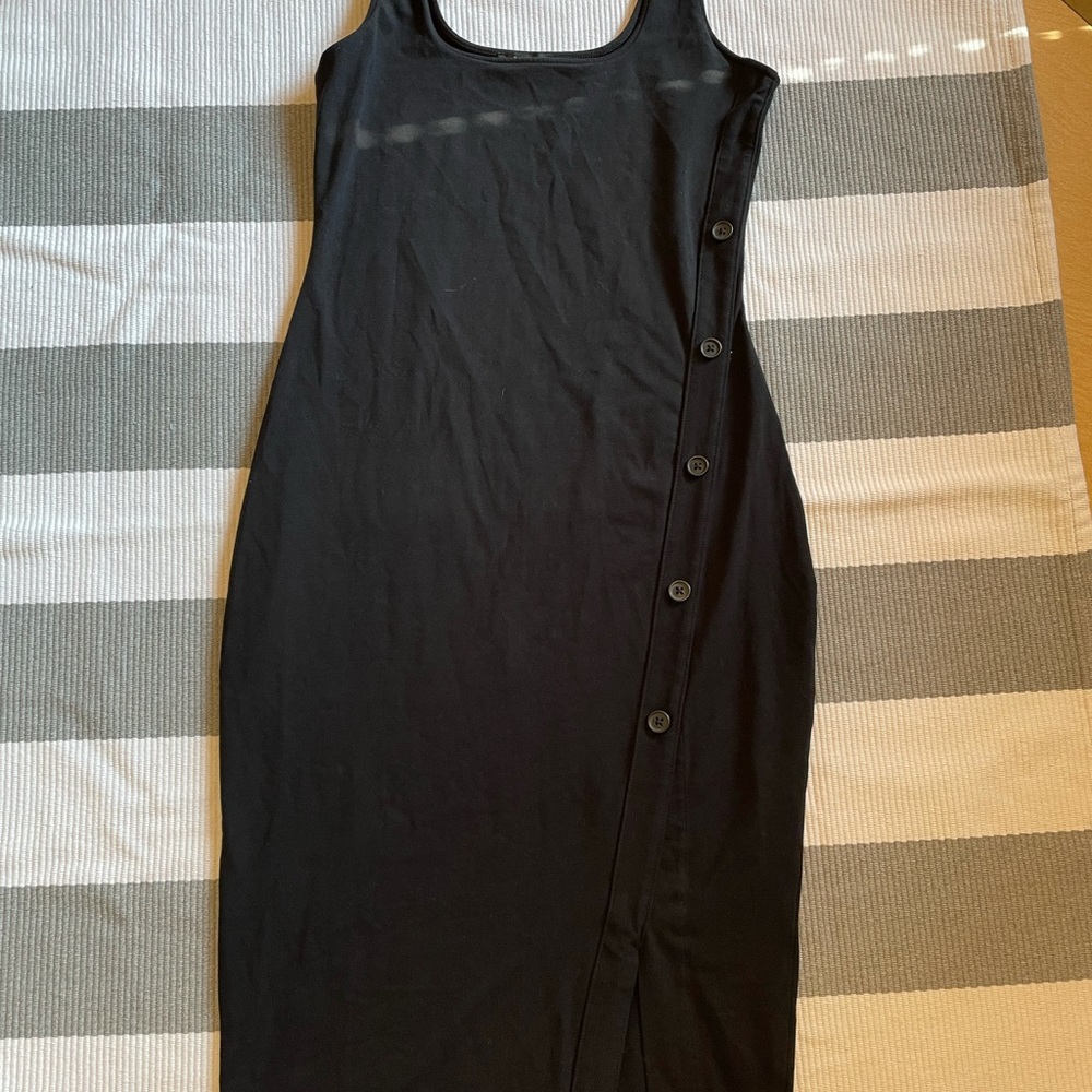 Express fitted black dress